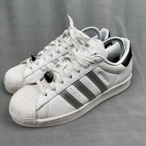 Adidas Superstar White‎ Silver HQ4256 Paris Shoes Women's 8.5